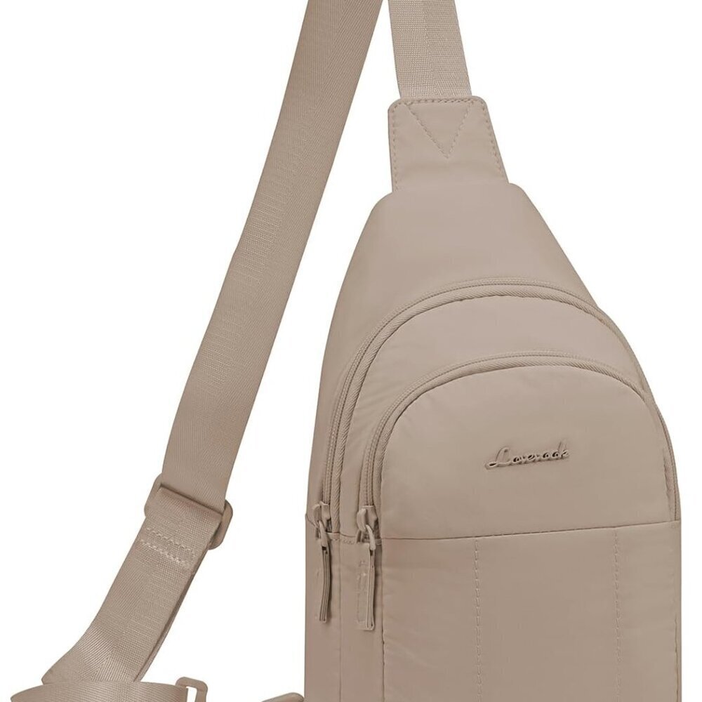 Women Sling Bag Puffer Crossbody Large Capacity Travel Hiking Chest Bag